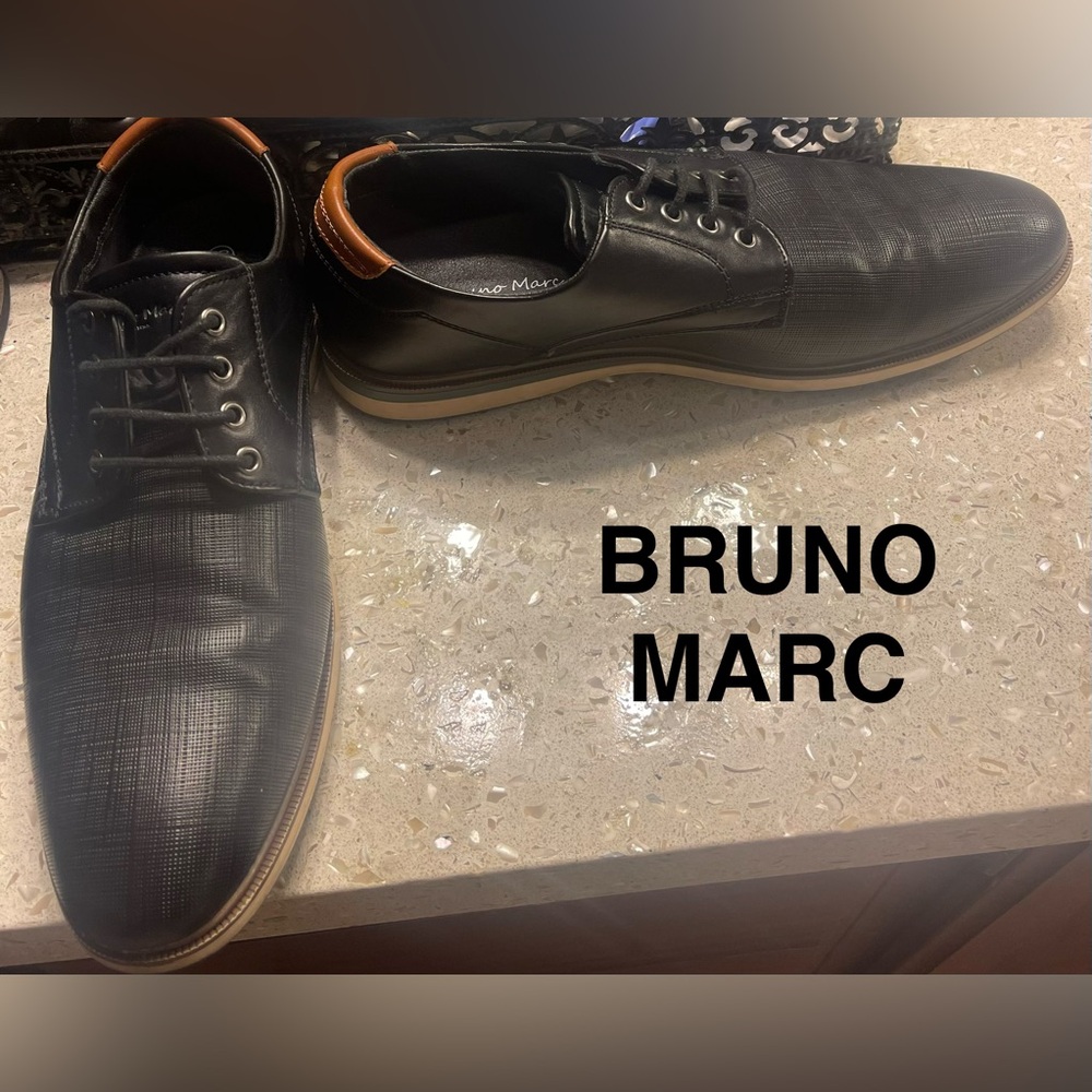Bruno Marc Blue Oxford Shoes 9.5